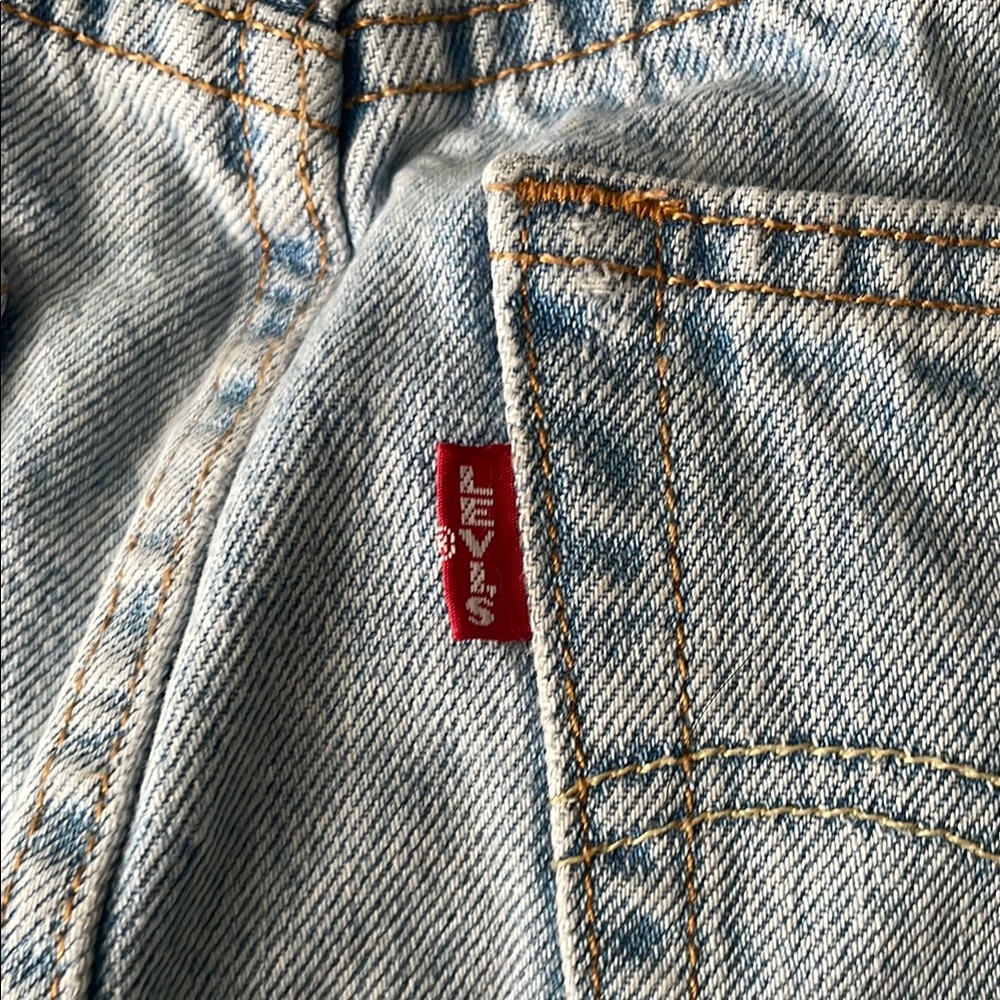 Levi's Blue Casual Mini Skirt Distressed - Picture 6 of 6